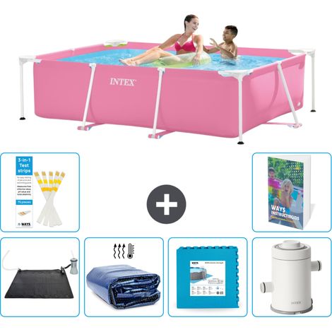 Intex Piscina con estructura Rectangular - 220x150x60 cm - 7-piezas  S166