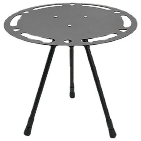 Table ronde pliante d'extérieur, petite, portable, réglable en hauteur, en alliage d'aluminium léger et pliable, table de camping ronde