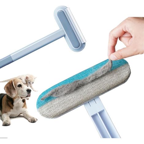 Brosse à Peluches Chiens et Chats pour Cheveux Longs et Courts Réutilisable et Amovible Brosse à Poils d'animaux de Compagnie pour (1/5)