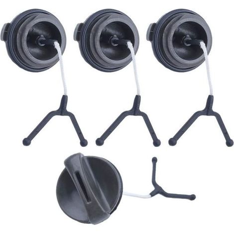 Adefol 4 x Carburant Gaz Bouchon de réservoir d'huile pour Husqvarna 435 440 445 450 E Remplacer OEM pour 544111203 544111201 (1/4)