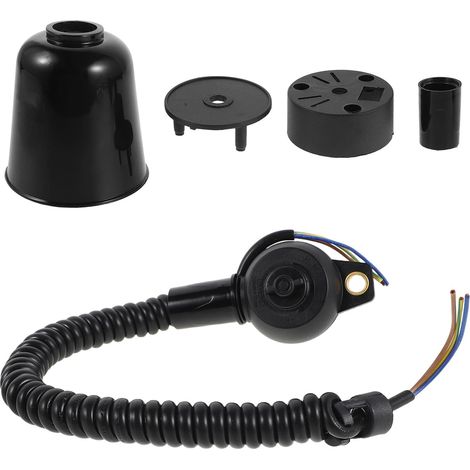 Kit D'accessoires pour Pendentif E27 Cordon à Ressort Extensible, à Suspendre Sécurisée en Plastique et Métal, pour Éclairage Intérieur Moderne (1/5)
