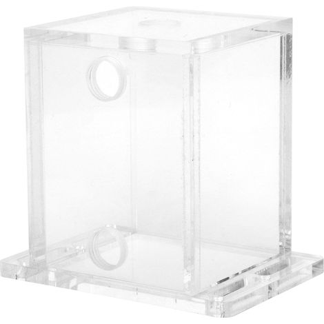 GQSXT3 Volltransparenter Acryl-Wasserbehälter, 3-Loch-Wasserkühler mit Verlängerungshalterung für Computer-Tower (1/5)