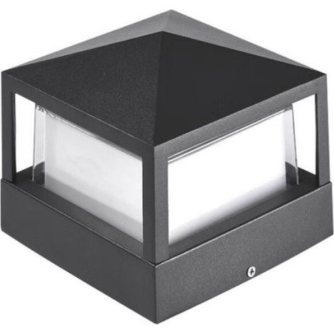 Lampadaire LED extérieur - - 16,16x13,5 cm - Lumière blanche - IP65 - Alliage d'aluminium (1/3)