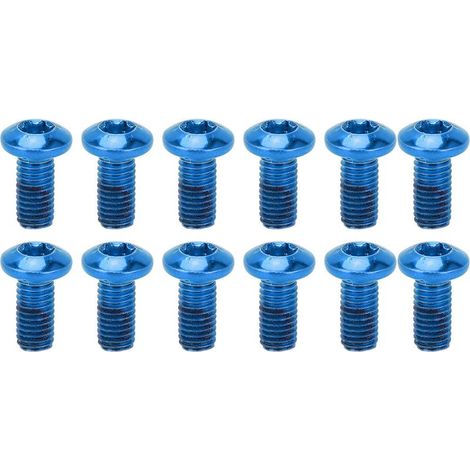 BOLANY 12 Vis Alliage pour Disque de Frein Vélo Montagne, Boulons Disque Frein (1/5)