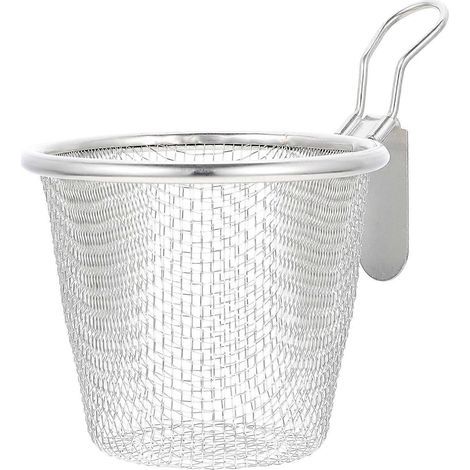 Multifunktionales Nudelsieb aus Netzgewebe für den Hausgebrauch, praktisches Haushaltsaccessoire – Silber (1/4)