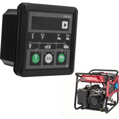 Contrôleur de commutation d'alimentation double ATS220 AC30300V - Contrôleur de commutation automatique pour alimentation secteur/générateur (1/5)