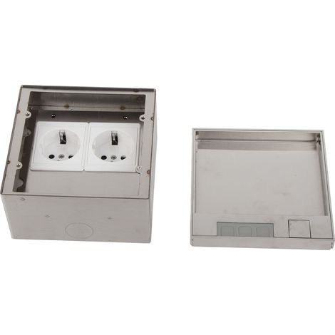 Bloc multiprise 2 prises standard EU, boîtier de connexion, prise femelle AC 250V (1/5)