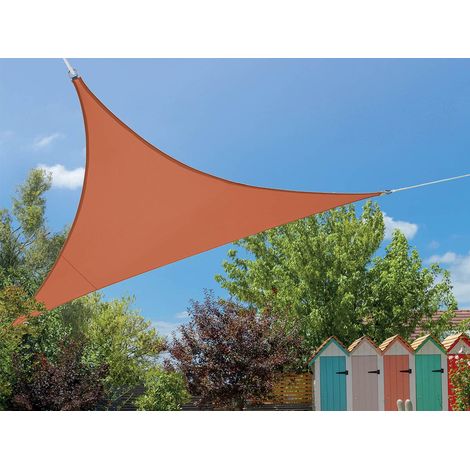 Voile d'ombrage triangulaire Flex 3,60 x 3,60 x 3,60 m - Camel - Jardiline