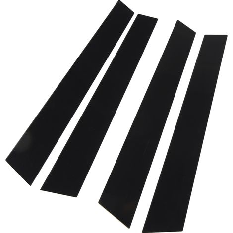 4pcs Garnitures Montants de Portière Anti-Rayures Noir Brillant Autocollant Couvre Pilier B pour Panamera 970 2009-2016 (1/5)