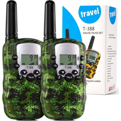 Talkies-walkies pour enfants, radios bidirectionnelles pour garçons et filles de 3 à 15 ans - Lot de 2-AquaForge (1/5)