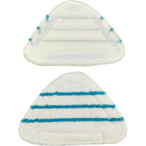 Housses en Microfibre Balai Vapeur Steam Accessoire Chiffons universel Triangle lavable pour Nettoyeur Vapeur Hot Spray, Blanc Microfibre Steam Mop Pads Lavables En Machine(lot de 3) (1/5)