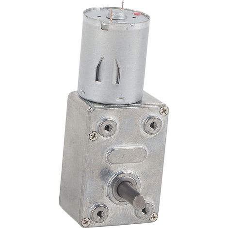 1 Stück reversibler Schneckengetriebemotor mit hohem Drehmoment, Gleichstrom 12 V, Untersetzungsmotor (62 U/min) (1/5)