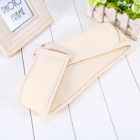 Serviette De Bain Exfoliante - Loofah Naturel - Pour Massage Corps Et Acupression - 1 Pièce (1/4)