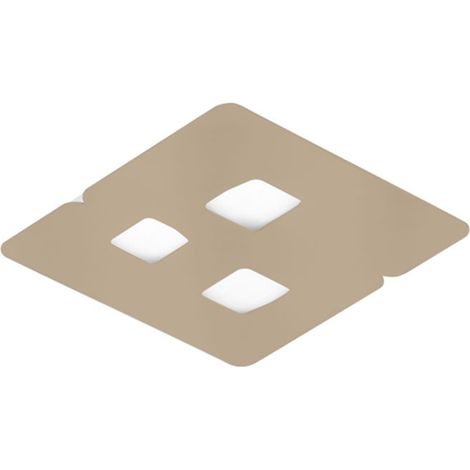 Plafonnier Giselle P/P 3Xgx53 Max 3X8W En Aluminium Taupe, Design Moderne Double Émission 120° Pour Intérieur - Gealuce (1/2)