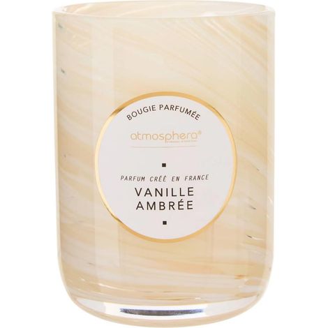Bougie Parfumée Design "Wavy" 275g Vanille Ambrée (1/2)