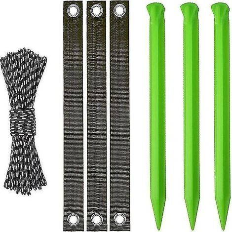 Th Tree Straightening Kit Tree Stake Kit With Strap Strong Rope And Stakes - Tree Stake Kit With 3 Tree Straps, 3 Tree Stakes, 1 Rope, Tree Stakes