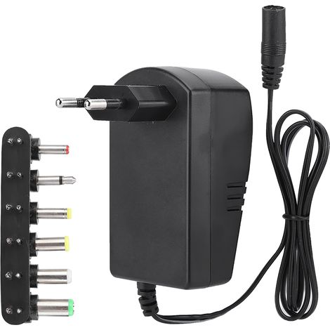 Adaptateur Secteur Universel 30W 3V-12V Réglable avec 6 Embouts (Fiche UE 100-240V) (1/5)