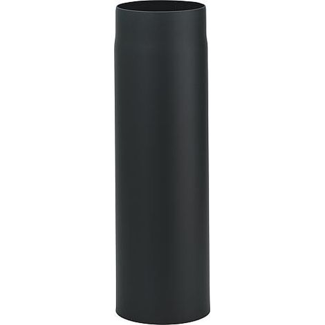 Tuyau de fumée DN150, laqué noir, longueur  1000 mm