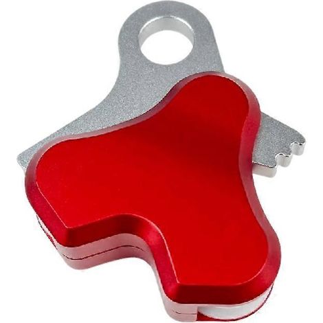 Poulie de corde d'apnée en alliage d'aluminium, dispositif de largage de corde, système de tension de corde, compatible avec les cordes de 8 à 10 mm, rouge. (1/5)
