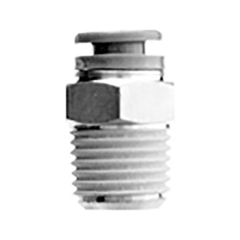 Raccord droit SMC KR vers Pour tube de diamètre extérieur 12 mm R 3/8 ( Prix pour Sachet de 5 )