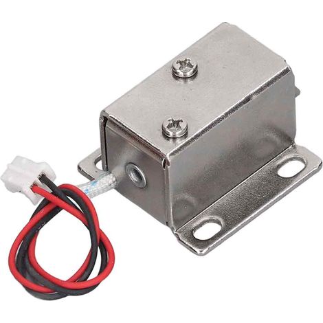 Verrou Electromagnetique Dc - 12 V - Force De Verrouillage 1800 N - Pour Porte De Placard Et Armoire - Lot De 1