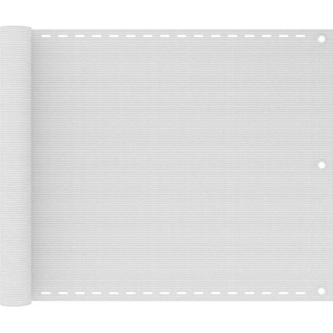 vidaXL Toldo para balcón HDPE blanco 75x300 cm (1/5)