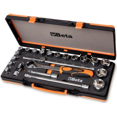 Beta 920A/C17M Assortimento di bussole 1/2" in valigetta 22 Pz.