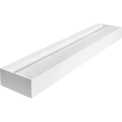LAVABO en série IS Silhouette pour 4 personnes sans vidange ni siphon, 2400x470x200 mm, blanc