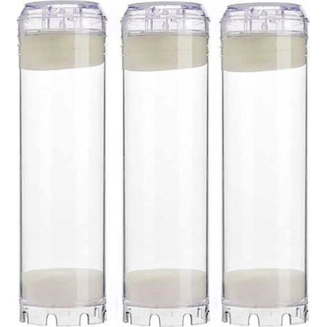 3 Pack 10 Inch Activated Carbon Cartridges - Chlorine / Bad Taste and Odor Removal for Drinking Water