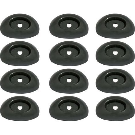 Capuchons de pieds de piscine de forme ronde pour poteaux verticaux creusés Installation sûre sans outil Utilisation extérieure Équipement de natation Base de stabilisation