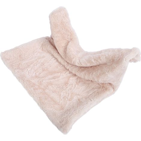 Lit suspendu pour chat en forme de L, confortable et chaud, avec structure en métal et coussin hamac multifonctionnel beige. (1/5)