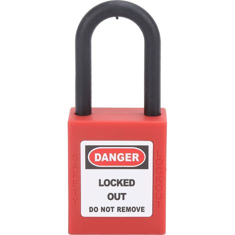 Lockout-Tagout-Schlösser, Lock-Out-Tagout-Vorhängeschlösser mit 2 Schlüsseln 1,8 X 1,6 X 0,8 Zoll Nylon-Lockout-Tagout-Sicherheitsvorhängeschloss für Elektrische (1/5)