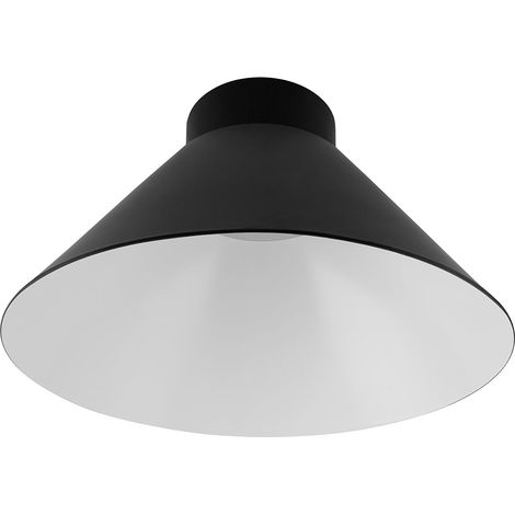 Abat-jour Osram Vintage Edition 1906 Cône, noir et blanc, Pour rallonger votre lampe Osram Pendulum, P20, boîtier en aluminium (1/5)
