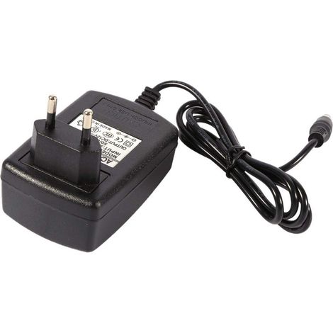 12V 3A AC/DC-Netzteil für LED-Streifen – 36W Schwarzes Netzteil mit 5,5-mm-Stecker, 1 m Kabel, für LED-Beleuchtung, Router und Kameras (1/2)