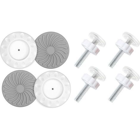 Lot de 8 barrières de sécurité pour bébé, montées sous pression, tiges filetées, butoirs de sécurité pour portes d'escalier, pour portes, murs, escaliers pour animaux, barrières pour bébé (1/5)