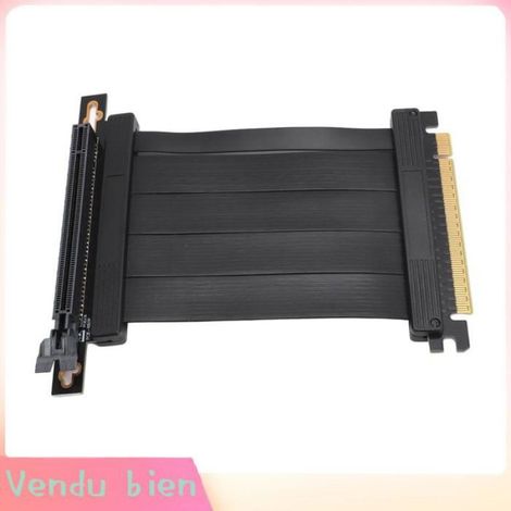 Garosa câble d'extension GPU Câble D'extension PCIE 4.0 X16, Cordon Adaptateur de Carte Graphique, Câble GPU informatique boite (1/5)