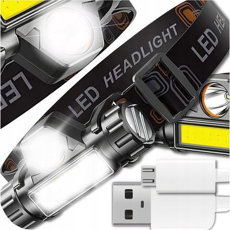 Faro COB magnetico, luce LED abbagliante 4 in 1 rimovibile con USB (batteria integrata 14500) (1/5)