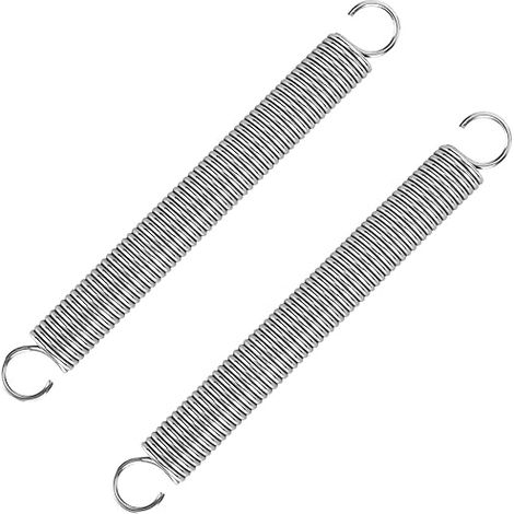 Pull Springs with Hooks, Stainless Steel Pull Spring, Pull Spring 150mm, Wire Diameter 2.5mm, Maximum Tensile Force 12.8kg (1/2)
