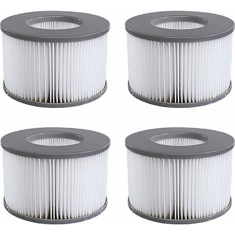 Pack de 4 cartouches filtrantes de remplacement pour piscine gonflable Mspa, jacuzzi - RWCartouche de filtre de piscine