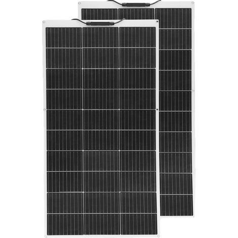 Panneau Solaire Flexible, Haute Efficacité, Compatibilité Polyvalente, kit 200W 12V 24V (1/2)