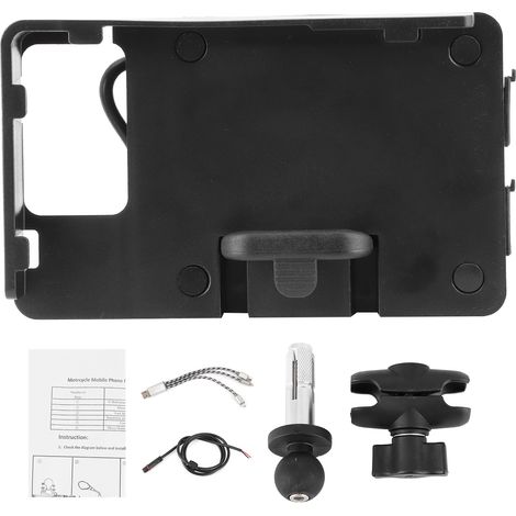 Support téléphone moto chargeur GPS compatible Suzuki GSX-R600 GSX-R750, support de guidon avec charge (1/5)
