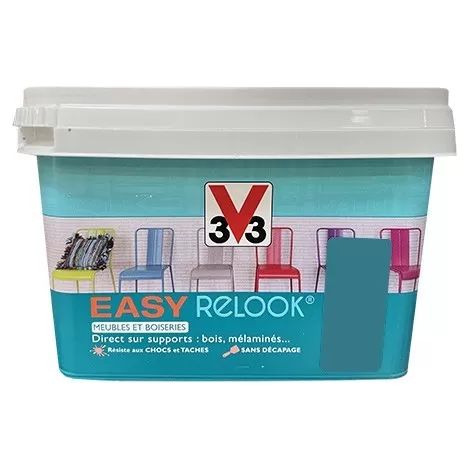 V33 Vernis Easy Relook Bleu aqua 0,5 L