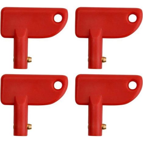 Clé Interrupteur Batterie - 48x43 mm - Tige 10 mm - Pour Isolateur Batterie Voiture Bateau Camping-Car Camion - Lot de 4 (1/5)
