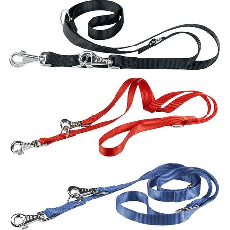 GUINZAGLIO ADDESTRAMENTO PER CANE 'CLUB GA' cm 200  x mm 20 - rosso- 2 pezzi  - FERPLAST