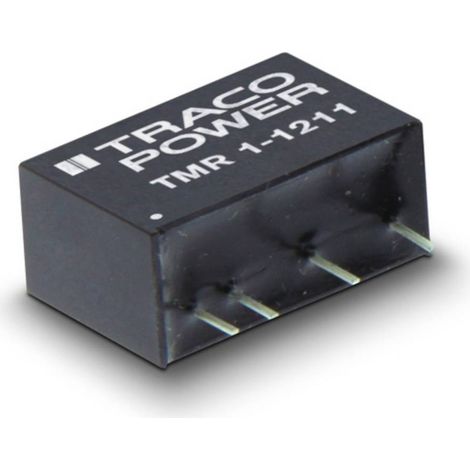 TracoPower TMR 1-1215 Convertitore DC/DC da circuito stampato 12 V/DC 24 V/DC 42 mA 1 W Num. uscite: 1 x Contenuto 1 pz (1/2)