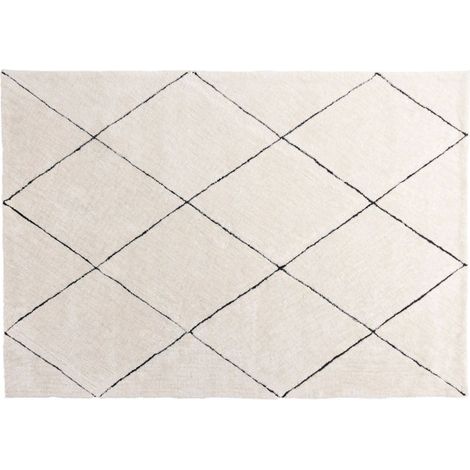 Tapis Déco Shaggy "Patrik" 160x230cm Blanc (1/5)