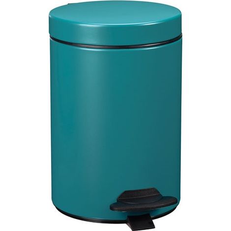 Rossignol Kleine Mülleimer blau-grün 3 Liter Badezimmer