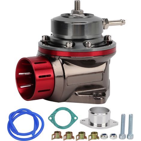 Soupape de surpression Turbo Blow Off BOV ID 40mm longueur 65mm modification universelle rouge (1/5)