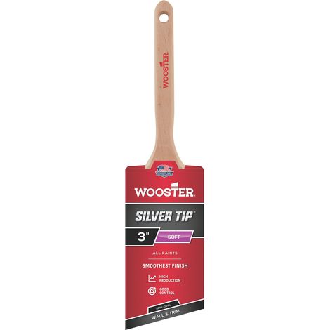 Wooster Silver Tip - Semi-Oval Angle Sash - Wall and Trim Paint Brush - 3 Inch
