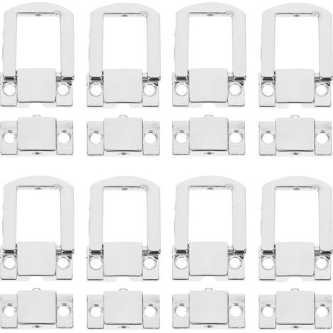 Loquets en Alliage de Zinc Argenté et Détails Délicats Lot de 10 pour Fermeture Sécurisée Design Chic pour Boîtes à Bijoux et Coffres en Bois (1/5)